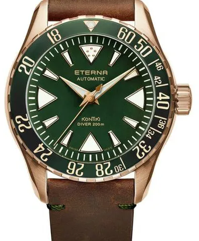 Eterna Kontiki 1291.78.51.1430 44mm Bronze Green