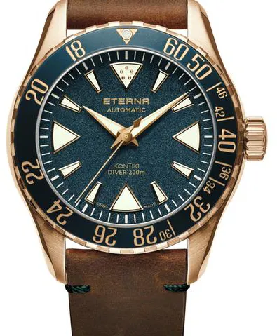 Eterna Kontiki 1291.78.53.1431 44mm Bronze Blue