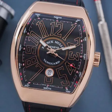 Franck Muller Vanguard V 45 SC DT 5N NR 45mm Rose gold Black 3