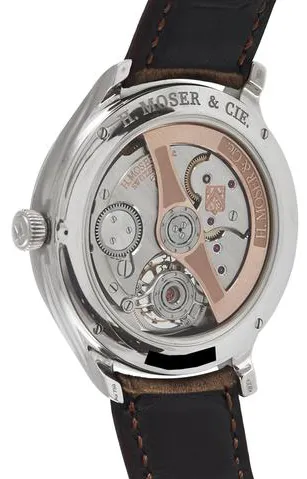 H. Moser & Cie. Endeavour 1804-0201 42mm White gold Gray 1