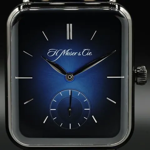 H. Moser & Cie. Henry Double Hairspring 5324-1200 38mm Stainless steel Blue