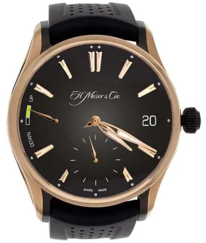 H. Moser & Cie. Pioneer 3800-0900 42mm Rose gold Black