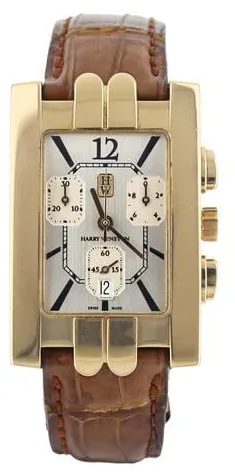 Harry Winston Avenue 310UCQG 41mm Yellow gold Brown