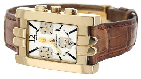 Harry Winston Avenue 310UCQG 41mm Yellow gold Brown 2