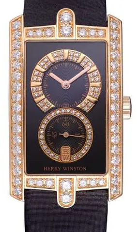 Harry Winston Avenue 331/UQRL.K0/031 26mm Yellow gold and Diamond and 18k yellow gold Black