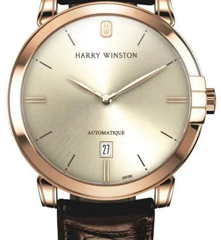 Harry Winston Midnight MIDAHD42RR001 42mm Rose gold and 18k rose gold Champagne