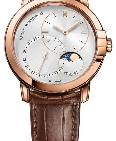 Harry Winston Midnight MIDAMP42RR003 42.5mm Rose gold Silver