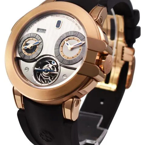 Harry Winston Ocean 400-MATTZ45RL-WA 45mm Rose gold Silver 1