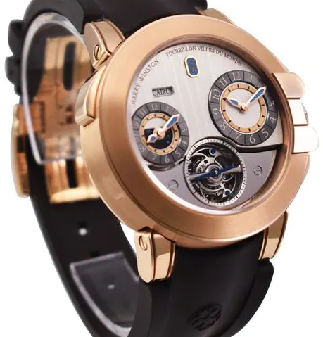 Harry Winston Ocean 400-MATTZ45RL-WA 45mm Rose gold Silver 4