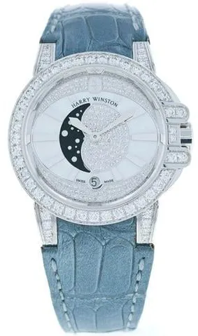 Harry Winston Ocean OCEQMP36WW001 36mm White gold Mother-of-pearl