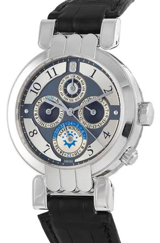 Harry Winston Premier 200-MAWPC38 38mm White gold Gray 1