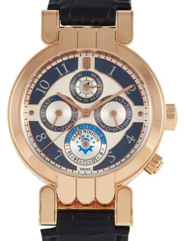 Harry Winston Premier 200-MAWPC38 38mm Rose gold Silver