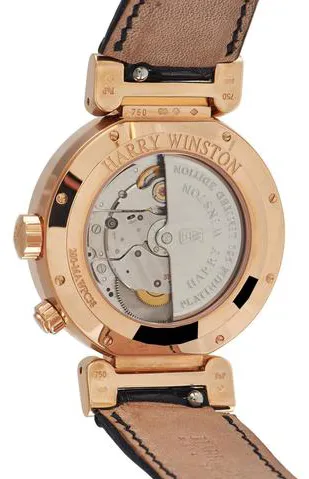 Harry Winston Premier 200-MAWPC38 38mm Rose gold Silver 2