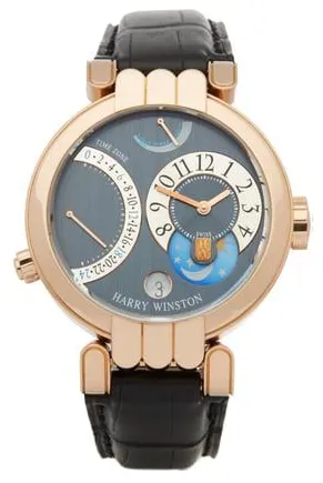 Harry Winston Premier 200-MMTZ39R 39mm Rose gold and 18k rose gold Gray