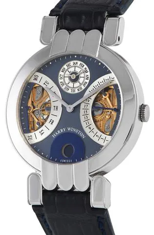 Harry Winston Premier 200/MAPC 37mm Platinum Blue 1