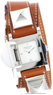 Hermès Médor Stainless steel White