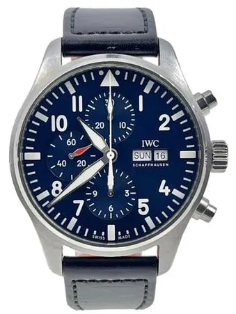 IWC Pilot Chronograph IW377714 43mm Stainless steel Blue