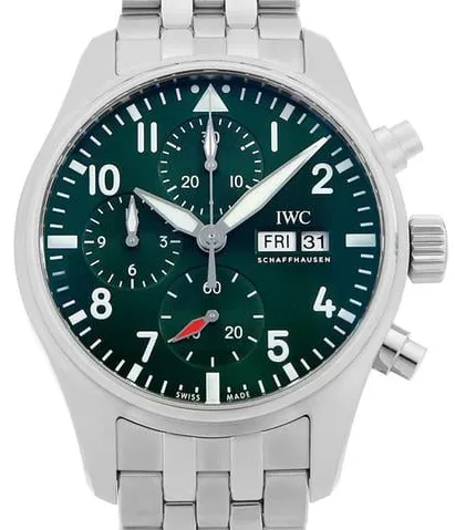 IWC Pilot IW388104 41mm Stainless steel Green