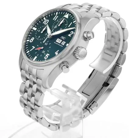 IWC Pilot IW388104 41mm Stainless steel Green 1