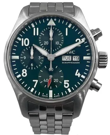 IWC Pilot IW388104 41mm Stainless steel Green