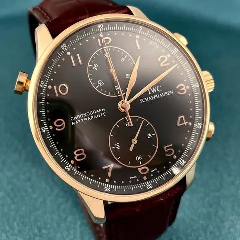 IWC Portugieser IW371210 41mm Rose gold Black 2