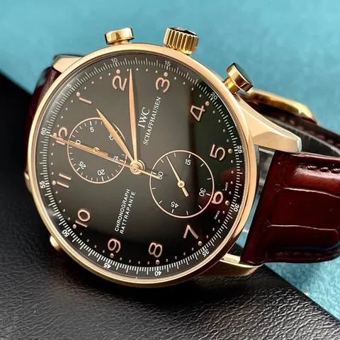 IWC Portugieser IW371210 41mm Rose gold Black 1