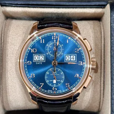 IWC Portugieser IW397204 45mm Rose gold Blue