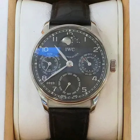 IWC Portugieser IW502218 42.5mm White gold Gray 8