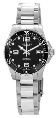 Longines HydroConquest L37804566 39mm Stainless steel Black