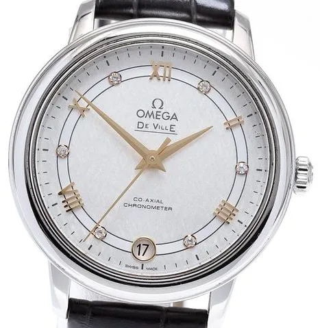 Omega De Ville 424.13.33.20.52.001 32mm YG Silver