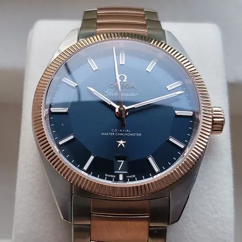 Omega Globemaster 130.20.39.21.03.001 39mm Yellow gold and Stainless steel Blue 5