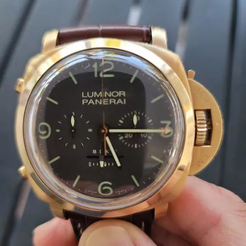 Panerai Luminor 1950 PAM 00319 47mm Rose gold Brown 18