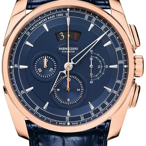 Parmigiani Fleurier Tonda 40mm Rose gold Blue