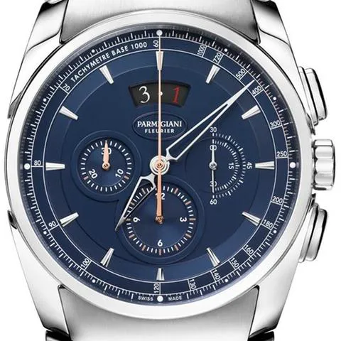 Parmigiani Fleurier Tonda 40mm Stainless steel Blue