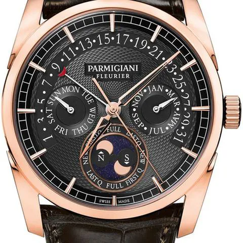 Parmigiani Fleurier Tonda 40mm Rose gold Gray