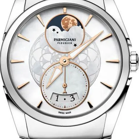 Parmigiani Fleurier Tonda 33mm Stainless steel Mother-of-pearl