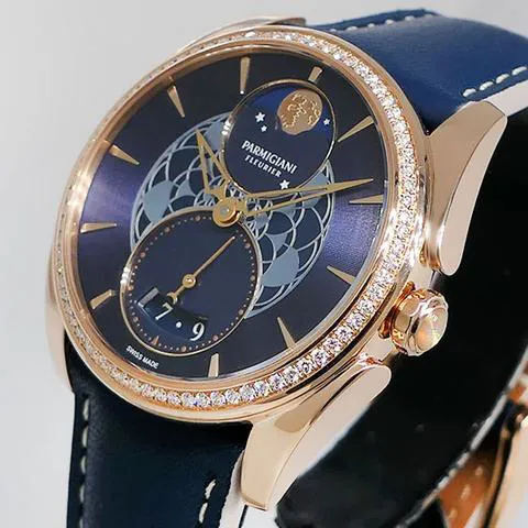 Parmigiani Fleurier Tonda PFC283-1062500-XC2521 33.5mm Rose gold Blue