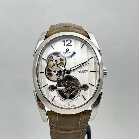 Parmigiani Fleurier 45mm White gold Silver