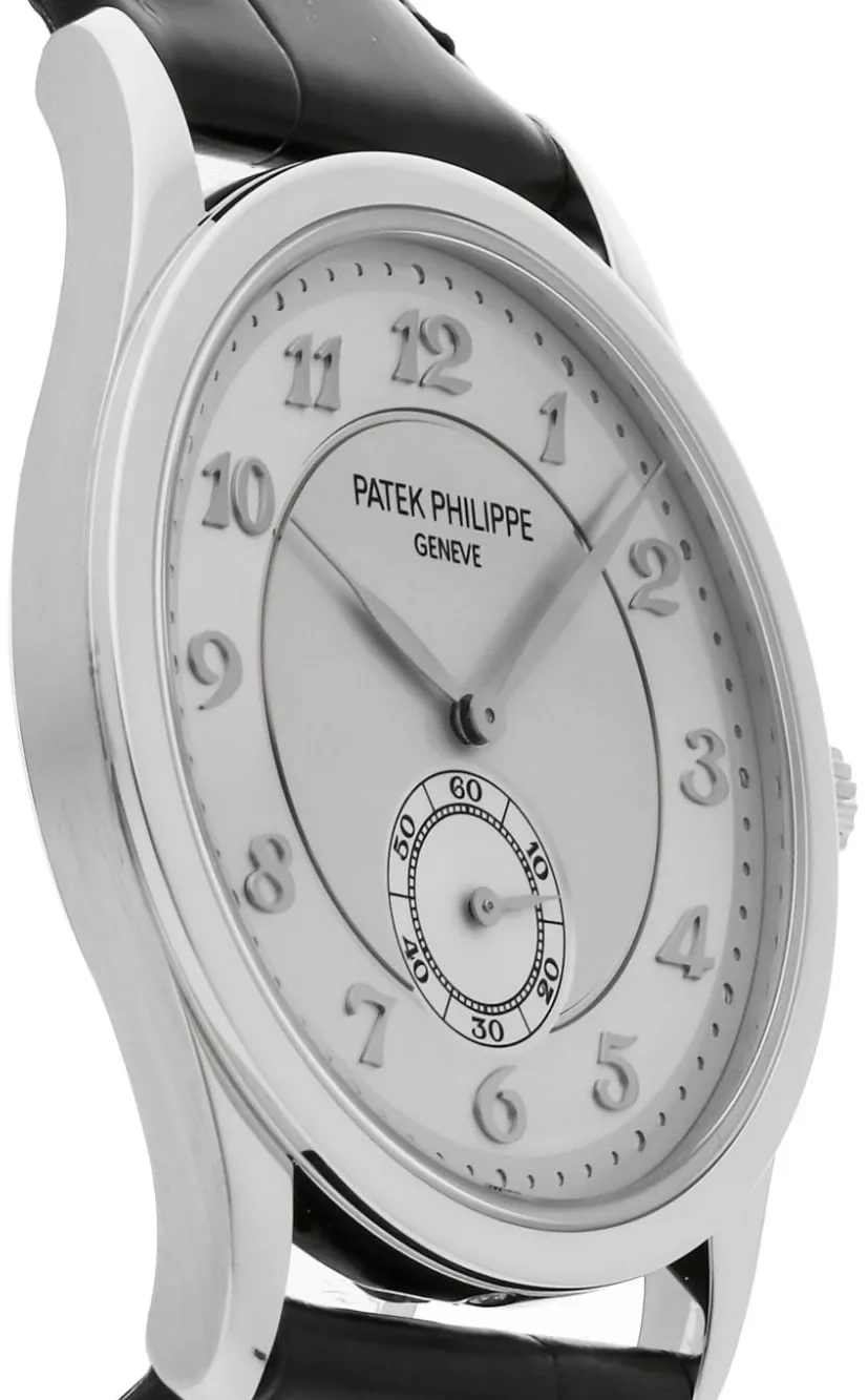 Patek Philippe Calatrava 5196P-001 37mm Platinum Silver 2