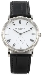 Patek Philippe Calatrava, “Clous de Paris” 36mm White gold White