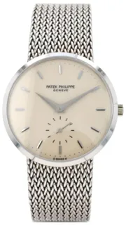 Patek Philippe Calatrava 18k white gold White