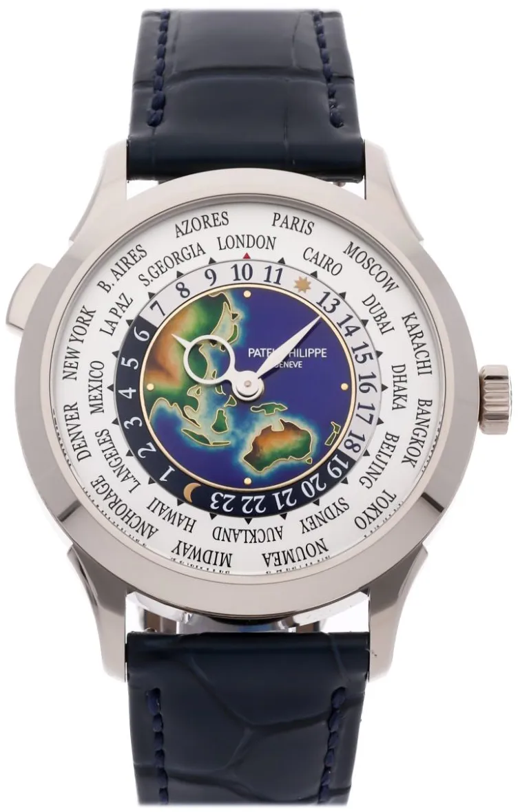 Patek Philippe World Time 5231G-001 38mm White gold White