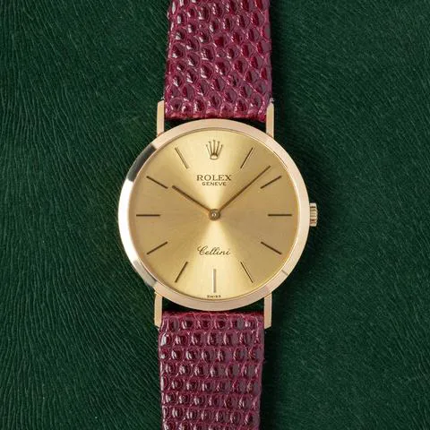 Rolex Cellini 4112/8 32mm Yellow gold Purple