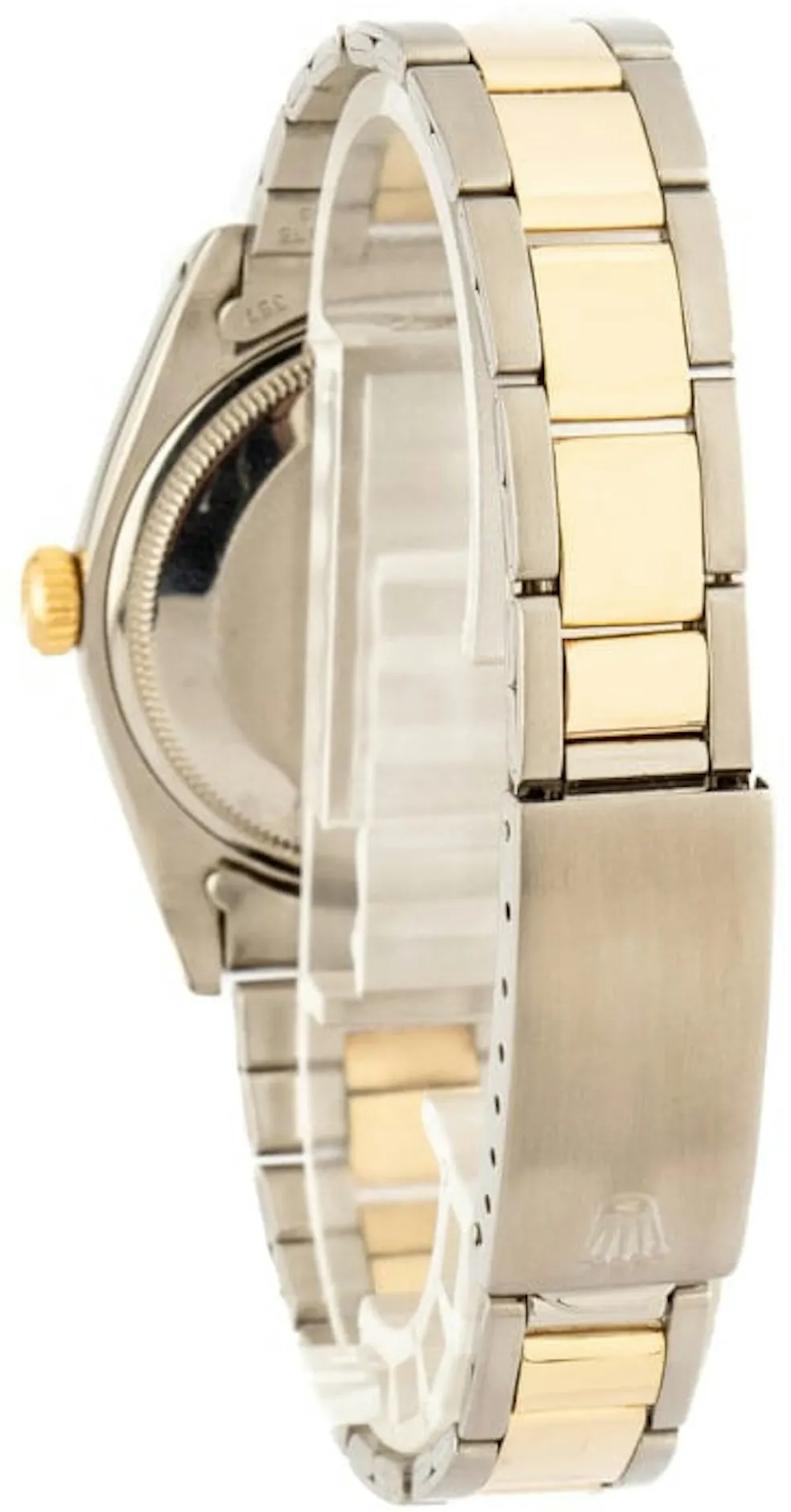 Rolex Oyster Perpetual Date 1505 34mm Yellow gold and Stainless steel Champagne 2