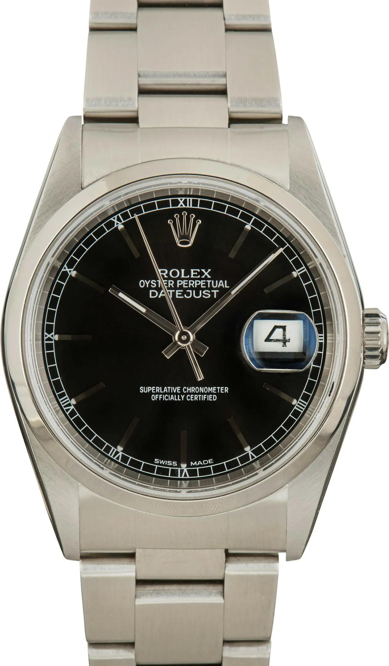 Rolex Datejust 36 16200 36mm Stainless steel Black