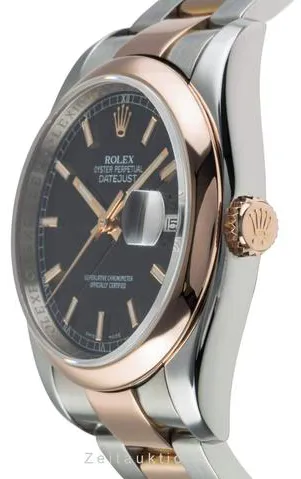 Rolex Datejust 36 116201 36mm Yellow gold and Stainless steel Black 3