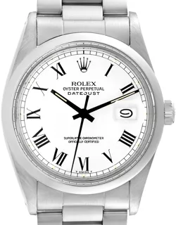 Rolex Datejust 36 16000 Stainless steel White