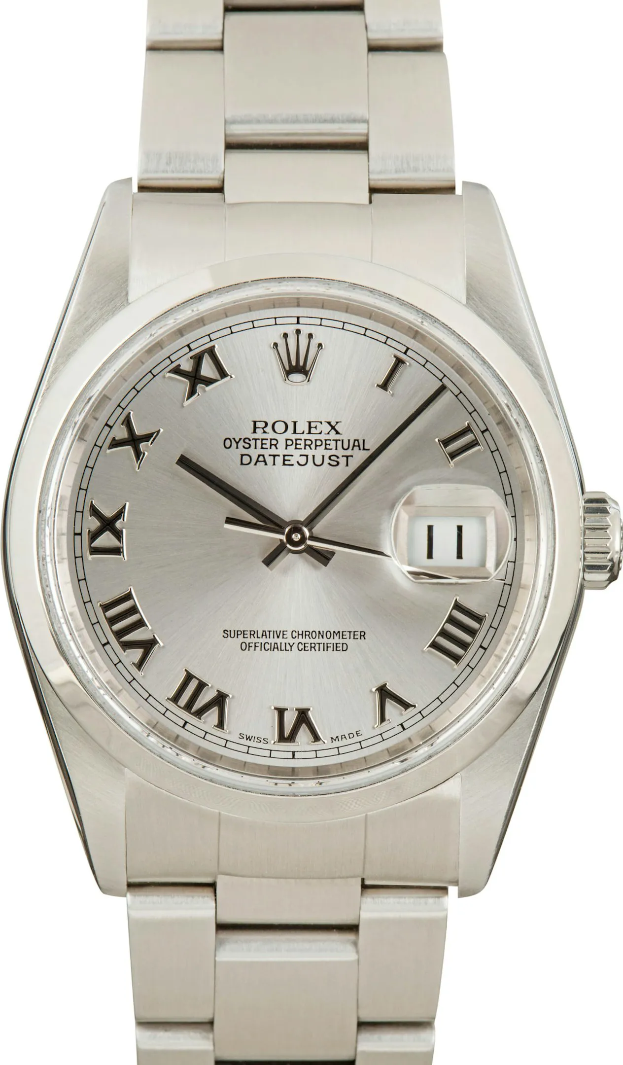 Rolex Datejust 36 16200 36mm Stainless steel Silver