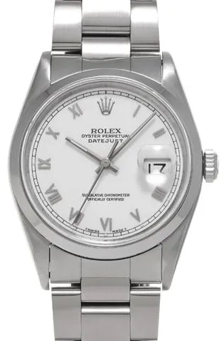 Rolex Datejust 36 16200 36mm Stainless steel White
