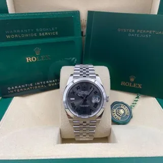 Rolex Datejust 126300-0014 Stainless steel Slate grey